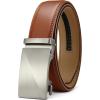imageCHAOREN Ratchet Belt Replacement Strap 1 38 Leather Belt Strap for 40MM Slide Click BuckleTan