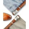 imageCHAOREN Ratchet Belt Replacement Strap 1 38 Leather Belt Strap for 40MM Slide Click BuckleTan