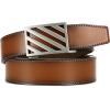 imageCHAOREN Ratchet Belt Replacement Strap 1 38 Leather Belt Strap for 40MM Slide Click BuckleTan2