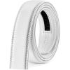 imageCHAOREN Ratchet Belt Replacement Strap 1 38 Leather Belt Strap for 40MM Slide Click BuckleWhite