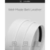 imageCHAOREN Ratchet Belt Replacement Strap 1 38 Leather Belt Strap for 40MM Slide Click BuckleZcwhite