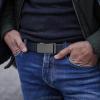 imageCHAOREN Ratchet Belts for Men 2 Pack  Casual Web Nylon Mens Belt 1 38quot  Automatic Adjustable Buckle Fit Jeans2 Pack Black and Navy