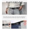 imageCHAOREN Ratchet Belts for Men 2 Pack  Casual Web Nylon Mens Belt 1 38quot  Automatic Adjustable Buckle Fit Jeans2 Pack Black and Navy
