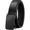imageCHAOREN Leather Ratchet Belt for men 1 38quot for Dress Pants  Micro Adjustable Belt Fit EverywhereBlack3