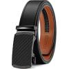 imageCHAOREN 40mm Ratchet Belt Buckle Only for 1 38 Slide Belt Strap Automatic Click Buckle AdjustableCarbon Fiber Black