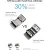 imageCHAOREN 40mm Ratchet Belt Buckle Only for 1 38 Slide Belt Strap Automatic Click Buckle AdjustableGrey
