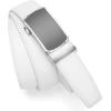 imageCHAOREN 40mm Ratchet Belt Buckle Only for 1 38 Slide Belt Strap Automatic Click Buckle AdjustableRounded Silver Buckle