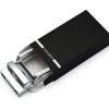 imageCHAOREN 40mm Ratchet Belt Buckle for 1 38 Slide Belt Strap Click Buckle Adjustable Skeleton ShapeSilver