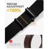 imageCHAOREN Nylon Ratchet Belts for Men  Casual Golf Web Belt Men 1 38quot  Automatic Adjustable Buckle Fit JeansClassic GunKhaki