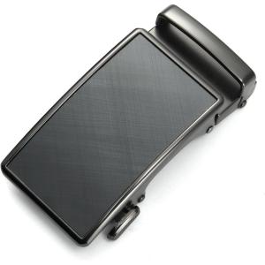 imageCHAOREN 40mm Ratchet Belt Buckle Only for 1 38 Slide Belt Strap Automatic Click Buckle AdjustableCharcoal Grey