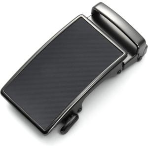 imageCHAOREN 40mm Ratchet Belt Buckle Only for 1 38 Slide Belt Strap Automatic Click Buckle AdjustableGrey