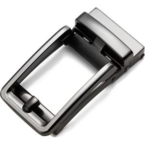 imageCHAOREN 40mm Ratchet Belt Buckle for 1 38 Slide Belt Strap Click Buckle Adjustable Skeleton ShapeGun