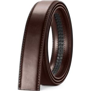 imageCHAOREN Ratchet Belt Strap Only 1 18 Replacement Leather Belt 125quot without Buckle