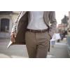 imageCHAOREN Leather Braided Belts for Men  1 18quot Mens Casual Woven Leather Belt for Dress PantsBrown