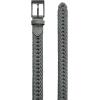imageCHAOREN Leather Braided Belts for Men  1 18quot Mens Casual Woven Leather Belt for Dress PantsGrey