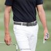 imageCHAOREN Leather Braided Belts for Men  1 18quot Mens Casual Woven Leather Belt for Dress PantsGrey