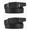 imageCHAOREN Leather Ratchet Belt Men 2 Pack  Customizable Fit Effortless Style 35mmBlack  GlossyMatte