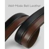 imageCHAOREN Leather Ratchet Belt Men 2 Pack  Customizable Fit Effortless Style 35mmBlackBurnt Umber