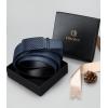 imageCHAOREN Leather Ratchet Belt Men 2 Pack  Customizable Fit Effortless Style 35mmBlackNavy