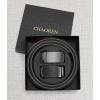 imageCHAOREN Leather Ratchet Belt Men 2 Pack  Customizable Fit Effortless Style 35mmImperial GreyBlack
