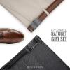 imageCHAOREN Mens Dress Belt Leather 2 Pack  Mens Ratchet Belt for Dress Shirt and Pants Every Occasion 32mmBlackCognac1