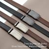 imageCHAOREN Mens Dress Belt Leather 2 Pack  Mens Ratchet Belt for Dress Shirt and Pants Every Occasion 32mmBlackDark Brown