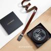 imageCHAOREN Mens Dress Belt Leather 2 Pack  Mens Ratchet Belt for Dress Shirt and Pants Every Occasion 32mmClassic BlackBrown