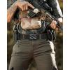 imageCHAOREN Tactical Belt Men  15quot Nylon Gun Belt  Quick Release EDC Work Belts for Concealed Carry MilitaryHollow Bright Black