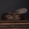 imageCHAOREN Western Belts for Men without Buckle  Cowboy Belt 15quot Full Grain Leather Belt for Jeans  One Solid Piece LeatherBanner Brown