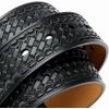 imageCHAOREN Western Belts for Men without Buckle  Cowboy Belt 15quot Full Grain Leather Belt for Jeans  One Solid Piece LeatherBasketweave Black