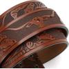 imageCHAOREN Western Belts for Men without Buckle  Cowboy Belt 15quot Full Grain Leather Belt for Jeans  One Solid Piece LeatherCowhide Cognac