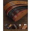 imageCHAOREN Western Belts for Men without Buckle  Cowboy Belt 15quot Full Grain Leather Belt for Jeans  One Solid Piece LeatherCowhide Dark Brown