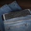 imageCHAOREN Western Belts for Men without Buckle  Cowboy Belt 15quot Full Grain Leather Belt for Jeans  One Solid Piece LeatherDistressed Black
