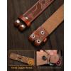imageCHAOREN Western Belts for Men without Buckle  Cowboy Belt 15quot Full Grain Leather Belt for Jeans  One Solid Piece LeatherDistressed Brown