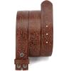 imageCHAOREN Western Belts for Men without Buckle  Cowboy Belt 15quot Full Grain Leather Belt for Jeans  One Solid Piece LeatherDistressed Brown
