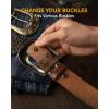 imageCHAOREN Western Belts for Men without Buckle  Cowboy Belt 15quot Full Grain Leather Belt for Jeans  One Solid Piece LeatherFull Grain Dark Brown