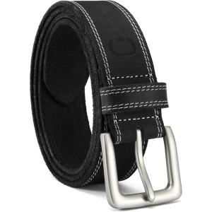 imageCHAOREN Leather Belt for Men 38mm Mens Belts Casual Handmade Full Grain Leather Belt for JeansClassic Black