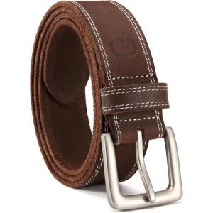 imageCHAOREN Leather Belt for Men 38mm Mens Belts Casual Handmade Full Grain Leather Belt for JeansClassic Brown