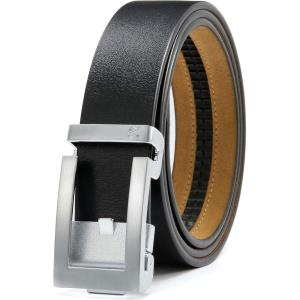 imageCHAOREN Reversible Belt for Men  Mens Belt Leather 1 38quot Black ampamp Brown for Dress Pants  Adjustable Belt Trim to Fit