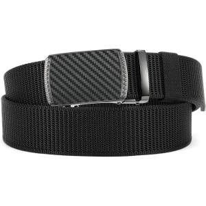imageCHAOREN Tactical Belt Men  15quot Nylon Gun Belt  Quick Release EDC Work Belts for Concealed Carry MilitaryCarbon Fiber Black
