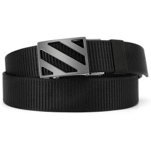 imageCHAOREN Tactical Belt Men  15quot Nylon Gun Belt  Quick Release EDC Work Belts for Concealed Carry MilitaryHollow Bright Black