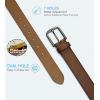 imageCHAOREN Leather Belt for Men  35mm Men Belts for Jeans Casual and Dress  Mens Gift for HimBlue