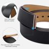 imageCHAOREN Leather Belt for Men  35mm Men Belts for Jeans Casual and Dress  Mens Gift for HimGrey