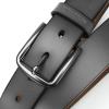 imageCHAOREN Leather Belt for Men  35mm Men Belts for Jeans Casual and Dress  Mens Gift for HimGrey
