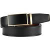 imageCHAOREN Mens Belt  Mens Ratchet Belt Leather 1 38quot for Dress Pant  Micro Adjustable Belt Fit EverywhereBasic Gold Black