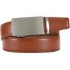 imageCHAOREN Mens Belt  Mens Ratchet Belt Leather 1 38quot for Dress Pant  Micro Adjustable Belt Fit EverywhereBasic Slash Brown