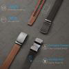 imageCHAOREN Mens Belt  Mens Ratchet Belt Leather 1 38quot for Dress Pant  Micro Adjustable Belt Fit EverywhereBasic Slash Tan