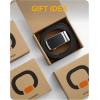imageCHAOREN Mens Belt  Mens Ratchet Belt Leather 1 38quot for Dress Pant  Micro Adjustable Belt Fit EverywhereBlack