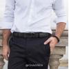 imageCHAOREN Mens Belt  Mens Ratchet Belt Leather 1 38quot for Dress Pant  Micro Adjustable Belt Fit EverywhereBlack