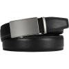 imageCHAOREN Mens Belt  Mens Ratchet Belt Leather 1 38quot for Dress Pant  Micro Adjustable Belt Fit EverywhereBlack Charcoal
